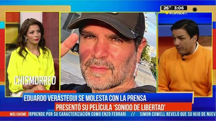 Eduardo Verástegui se molesta con la prensa