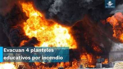 Por incendio, evacúan a más de mil personas en Nuevo León