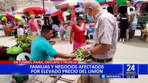 Precio de kilo de limón llega a 20 soles en mercados del norte del país