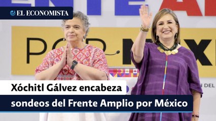 Xóchitl Gálvez encabeza sondeos del Frente Amplio por México de cara a la consulta presencial