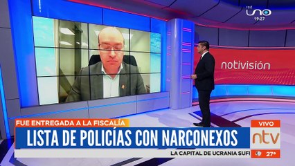 Diputado Erwin Bazán entrega una lista de policías involucrados con el narcotráfico