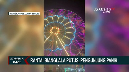 Rantai Bianglala di Pasar Malam Pamekasan Putus, Warga Panik Berteriak!