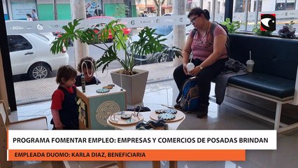 Programa Fomentar Empleo empresas y comercios de Posadas brindan