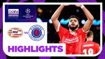 PSV Eindhoven 5-1 Rangers FC  (7-3 Agg)| Champions League Playoffs 23/24 Highlights