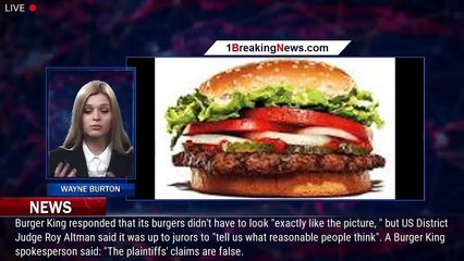 Burger King's in-store ads 'may misrepresent the size of Whoppers', Florida