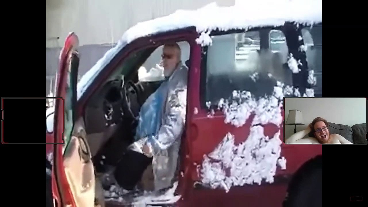 Angry Grandpa Plays In The Snow Reaction
