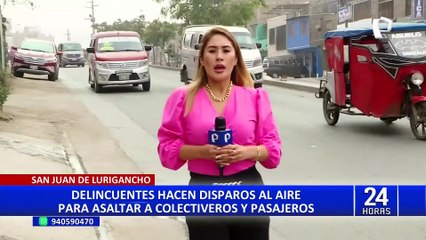 SJL: delincuentes aprovechan un rompe muelles para asaltar a conductores y pasajeros