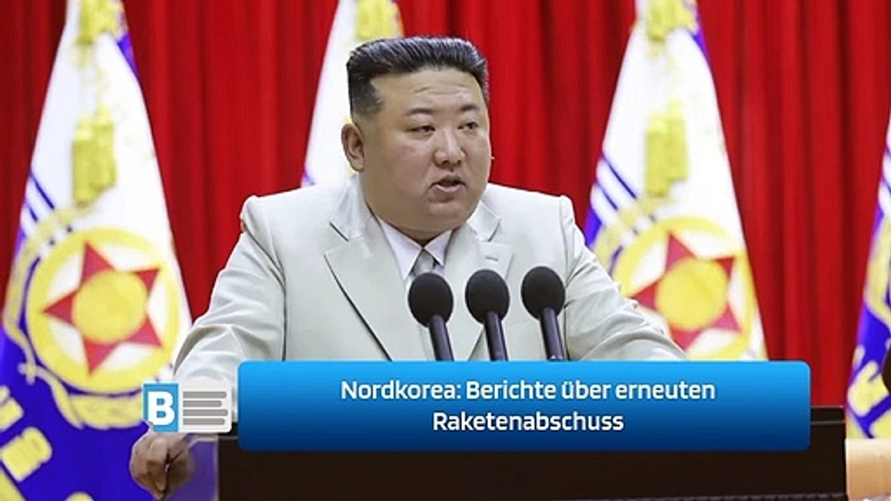 Nordkorea: Berichte über erneuten Raketenabschuss