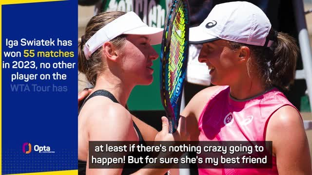 Swiatek ready to put friendship aside ahead for Juvan match