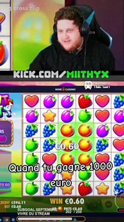 QUAND TU GAGNE 1153 EURO
