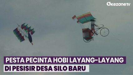 Naga Raksasa dan Doraemon Hiasi Festival Layang-layang di Pesisir Desa Silo Baru