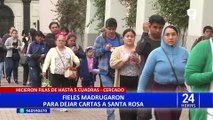 Santa Rosa de Lima: fieles enviaron 10 mil cartas vía Serpost desde el interior del país