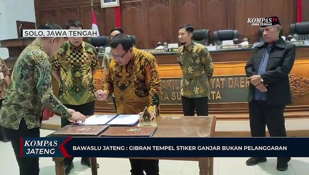 Bawaslu Jateng: Gibran Tempel Stiker Ganjar Bukan Pelanggaran
