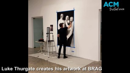 Timelapse video of Luke Thurgate creating his masterpiece