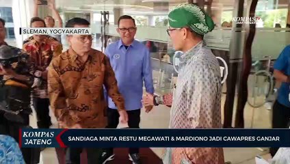 Sandiaga Minta Restu Megawati dan Mardiono Jadi Cawapres Ganjar
