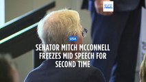 US Senate GOP leader Mitch McConnell appears to freeze up again, this time at a Kentucky event