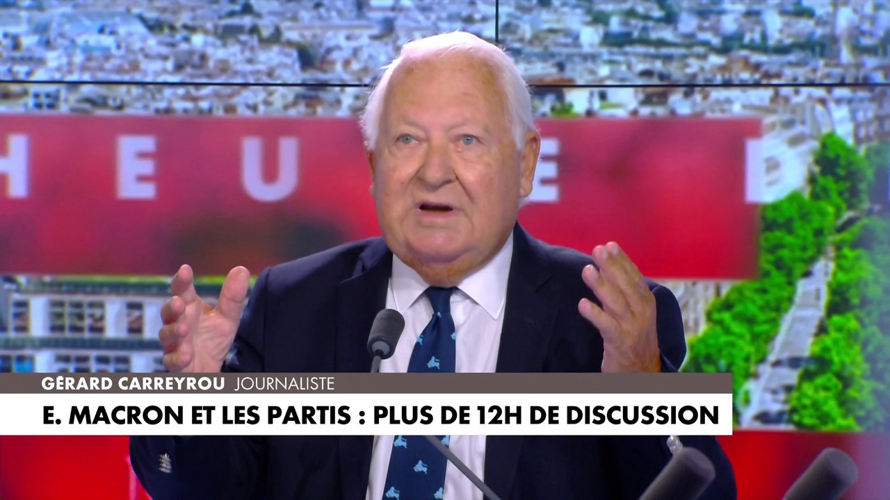 Gérard Carreyrou : «Emmanuel Macron a inventé l'occupation du temps pour ne rien dire»