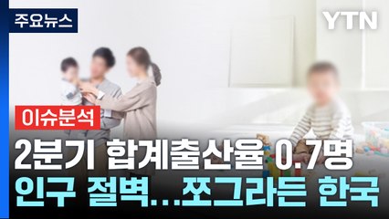 [뉴스큐] 2분기 합계출산율 '0.7명' 또 역대 최저...'인구 절벽' 현실로 / YTN