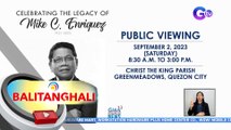 Burol ni Mike Enriquez sa Christ the King Parish, Greenmeadows, bubuksan sa publiko sa Sept. 2, 8:30AM-3PM | BT