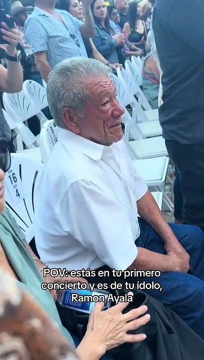 "Un sueño hecho realidad": Abuelito no evita llorar al asistir por primera vez a un concierto