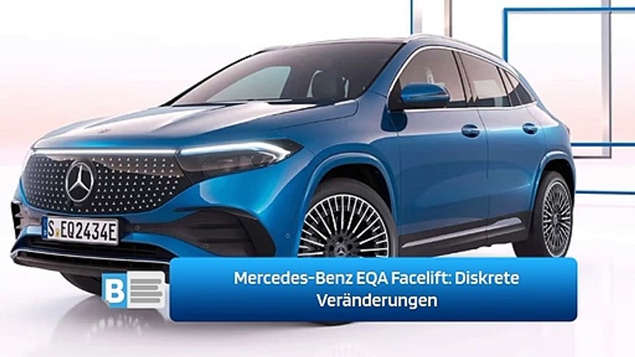 Mercedes-Benz EQA Facelift: Diskrete Veränderungen