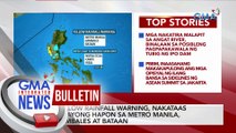Yellow rainfall warning, nakataas ngayong hapon sa Metro Manila, Zambales at Bataan | GMA Integrated News Bulletin
