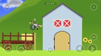 Cheating to beat Wheelchair Guy level 15 in Happy Wheels iOS