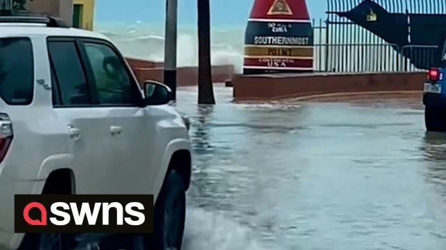 Hurricane Idalia: Video shows flooded street in Key West