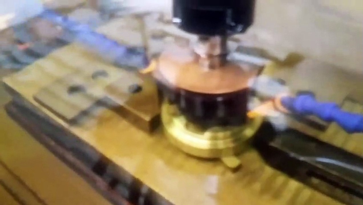 In tank Die-Sink EDM test video.