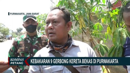 Situasi Terkini Usai Kebakaran 9 Gerbong Kereta Bekas di Purwakarta