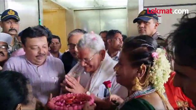 सीताराम येचुरी यांचं मुंबईत कसं झालं स्वागत?