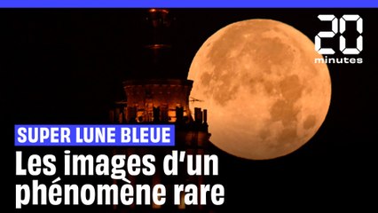 Une rare « super Lune bleue » visible dans la nuit #shorts