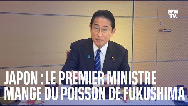 C'est très bon : le Premier ministre japonais tente de rassurer en mangeant du poisson pêché à Fukushima