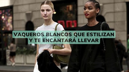 VAQUEROS BLANCOS QUE ESTILIZAN Y TE ENCANTARÁ LLEVAR