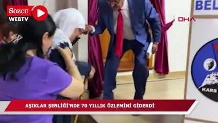 Aşıklar Şenliği'nde 70 yıllık özlemini giderdi