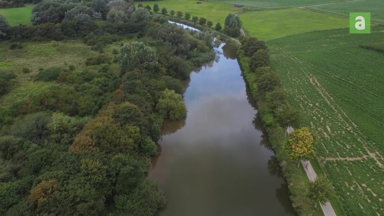 La vallée de la Lys depuis un drone