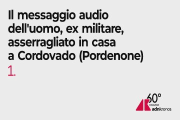 Pordenone, il messaggio audio dell'uomo armato