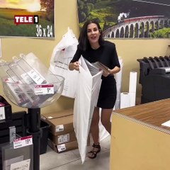 ABD'ye taşınan Eylül Öztürk evine Atatürk posteri astı! "Komşularım daha iyi tanısın istedim"