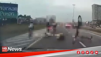 MGNews : 2 Penunggang Basikal Dilanggar Pemandu E-Hailing