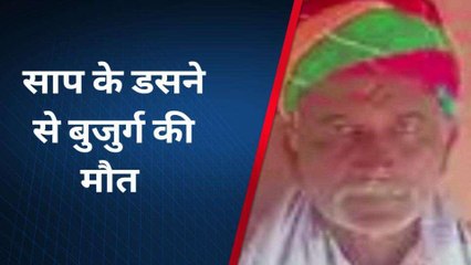 बागीदौरा: मवेशियों के लिए चारा लेने गए वृद्ध को सांप ने काटा, छाया मातम