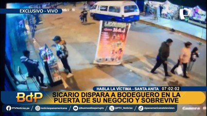 Santa Anita: bodeguero se salva de milagro tras ser atacado por sicario en puerta de su negocio