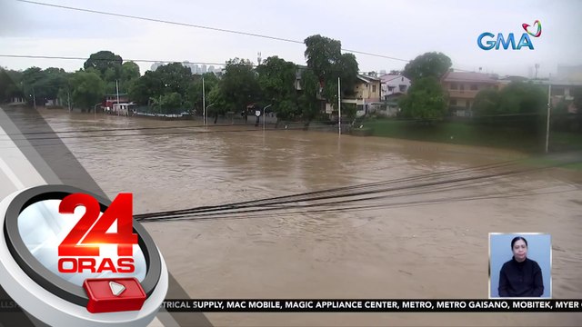 Ilang sasakyan, nalubog sa tubig nang tumaas ang lebel ng Marikina River | 24 Oras