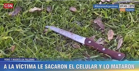 Video: así encontraron el cuchillo con el que se sospecha que asesinaron al ingeniero.