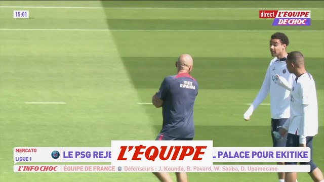 Le PSG rejette l'offre de Crystal Palace pour Hugo Ekitike - Foot - Transferts - L1
