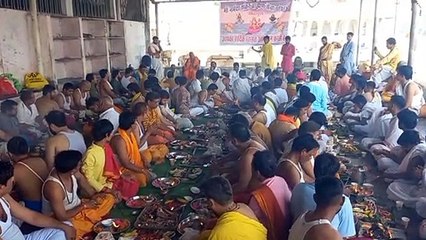 सामूहिक श्रावणी उपाकर्म सेठानी घाट पर भव्य रूप में संपन्न