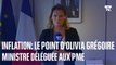 Inflation, baisse des prix de 5000 produits dans les supermarchés...  Le point d'Olivia Grégoire, ministre déléguée aux PME