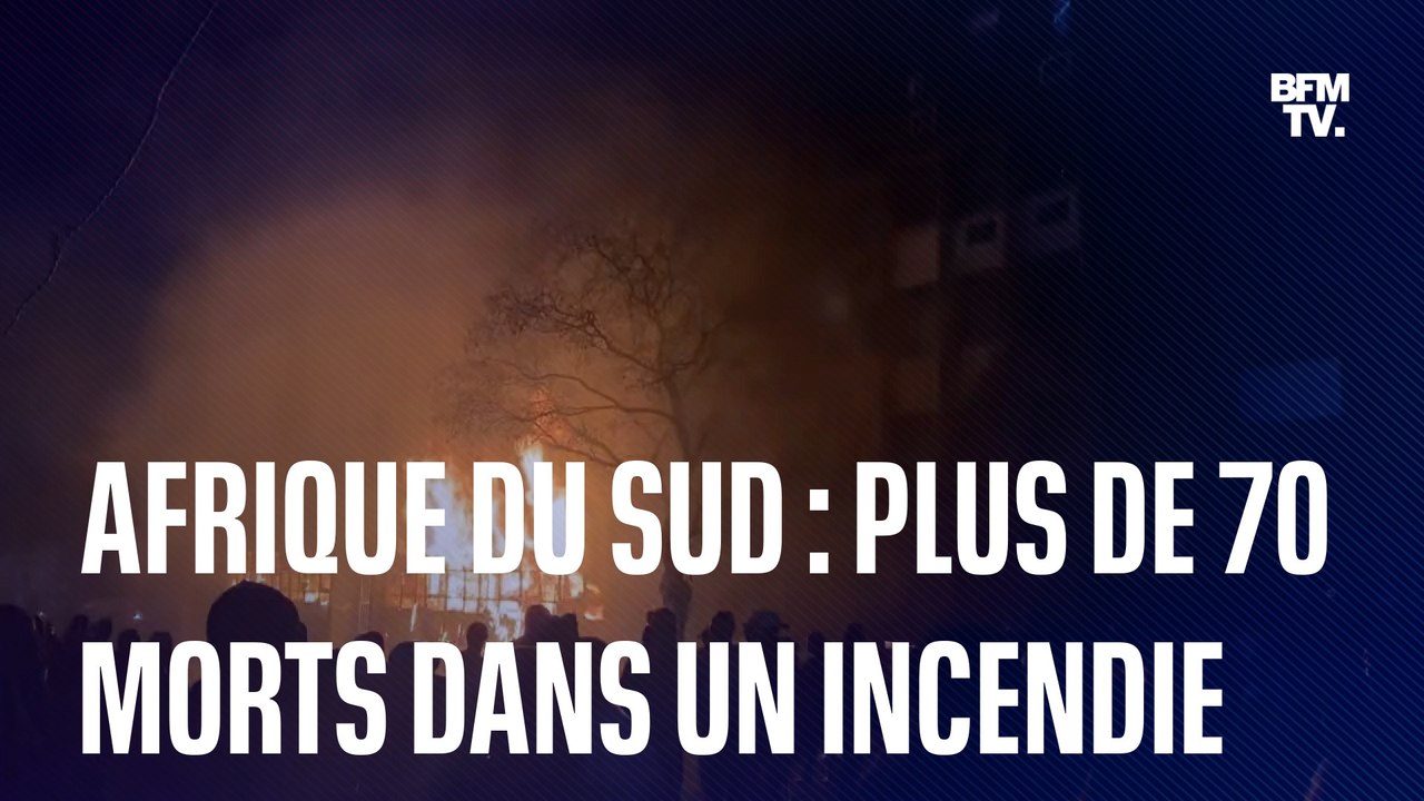 Afrique du Sud: plus de 70 personnes dont 7 enfants sont morts dans un incendie à Johannesburg