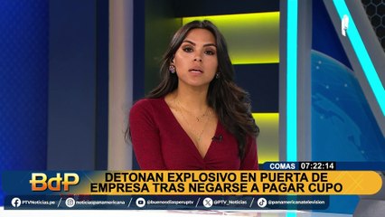 Atentado en Comas: detonan dinamita en puerta de empresa tras negarse a pagar cupo
