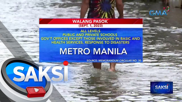Klase sa lahat ng antas sa mga pampubliko at pribadong paaralan sa NCR, suspendido bukas | Saksi