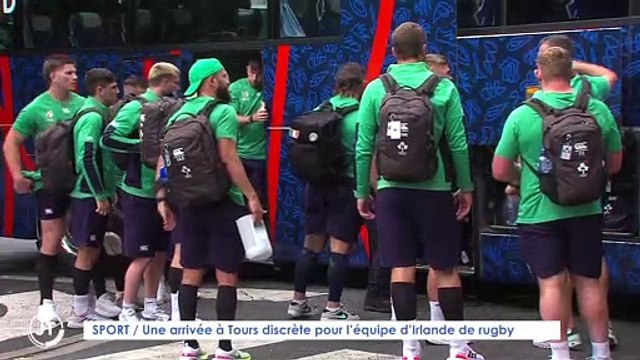 Le Journal - 31/08/2023 - SPORT / Une arrivée à Tours discrète pour l'équipe d'Irlande de rugby